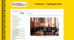 Desktop Screenshot of mainzer-madrigalchor.de