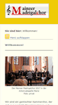 Mobile Screenshot of mainzer-madrigalchor.de